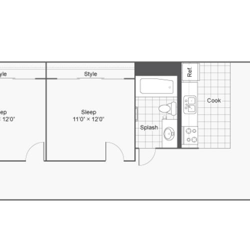 Floor Plan 25 | Apartments In Denver Colorado | Renew on Stout