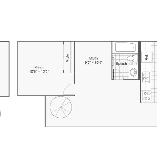 Floor Plan 26 | Apartments In Denver Colorado | Renew on Stout
