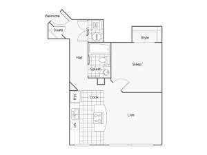 Floor Plan 11 | Apartments In Wichita KS | ReNew Wichita