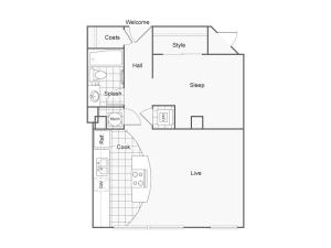 Floor Plan 12 | Studio Apartments Downtown Wichita KS | ReNew Wichita