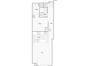 Floor Plan 14 | Luxury Apartments Wichita KS | ReNew Wichita