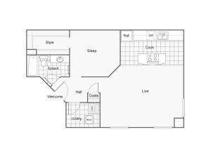 Floor Plan 23 | Wichita Kansas Apartments | ReNew Wichita