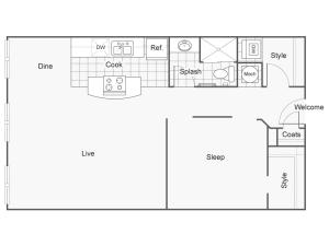 Floor Plan 30 | Apartments Downtown Wichita KS | ReNew Wichita