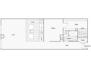 Floor Plan 34 | Luxury Apartments Wichita KS | ReNew Wichita