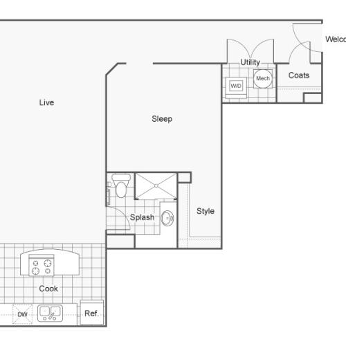 Floor Plan 36 | Apartments In Wichita KS | ReNew Wichita