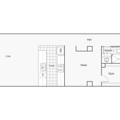 Floor Plan 41 | Apartments In Wichita KS | ReNew Wichita