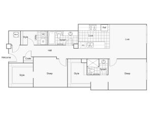 Floor Plan 49 | Wichita Kansas Apartments | ReNew Wichita