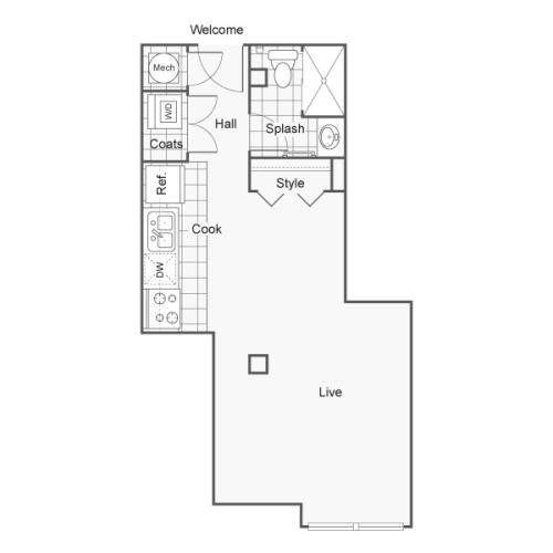 Floor Plan 3 | Wichita Kansas Apartments | ReNew Wichita