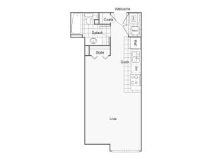 Floor Plan 4 | Luxury Apartments Wichita KS | ReNew Wichita