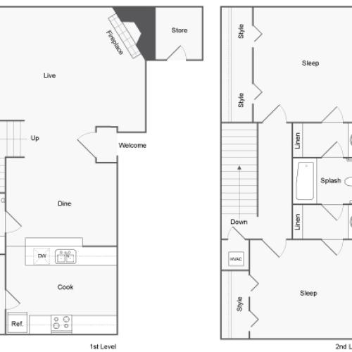 Floor Plans | ReNew Holiday Hill Apartment Homes for Rent in Midland TX 79707