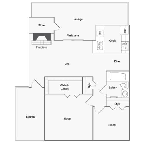 Floor Plans | ReNew Heights Apartment Homes for Rent in Midland TX 79705