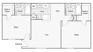 Floor Plan Images | ReNew Scotsdale Apartment Homes for Rent in Midland TX 79707