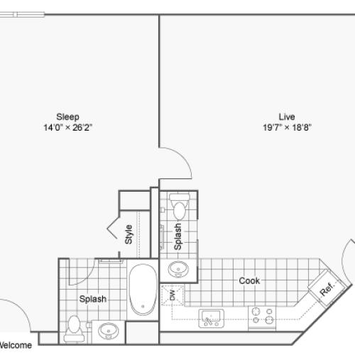 Floor Plan Image | Zen Easton Senior Living