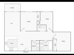 Floor Plan 9 | Port Orchard Apartments | The Clubhouse at Port Orchard