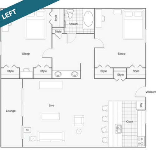 Floor Plan | The Social West Apartment Homes for Rent in Fort Collins CO 80521