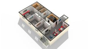 Bedroom Floor Plan | Apartments In Highwood IL | Arrive North Shore