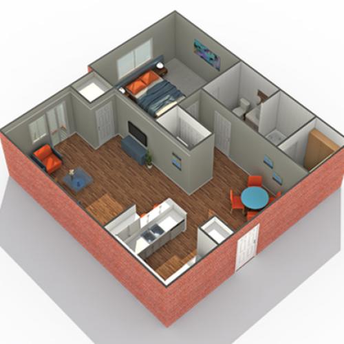 Floor Plan 7 | Luxury Apartments Minneapolis MN | Arrive Watertower