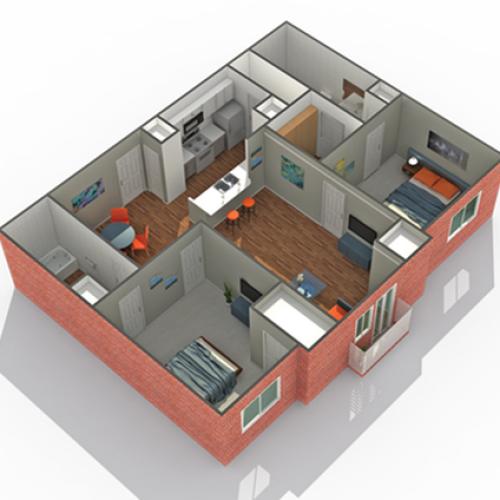 Floor Plan 19 | Luxury Apartments In Edina MN | Arrive Watertower