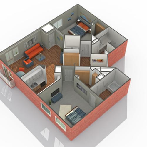 Floor Plan 16 | Eden Prairie Luxury Apartments | Arrive Watertower