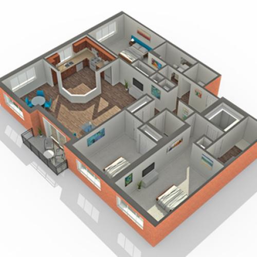 Floor Plan | Apartments Vernon Hills IL | Arrive Town Center