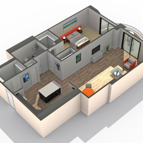 Floor Plan 3 | Apartments Wheaton IL | ReNew Wheaton Center