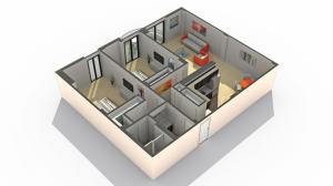 2 Bedroom Floor Plan | Apartments Wheaton IL | ReNew Wheaton Center
