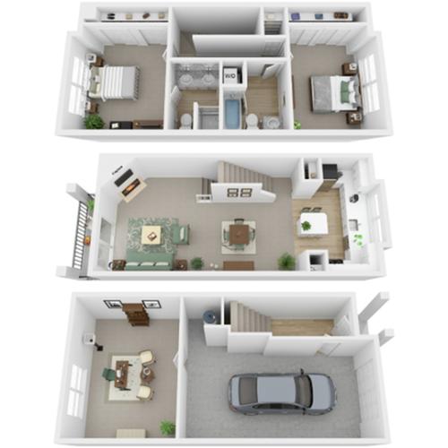 Floor Plan Images | North Bend Apartments Washington | Arrive North Bend
