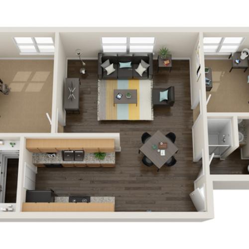 Floor Plan Layout | The Social Row Apartment Homes for Rent in Tallahassee FL 32304