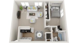 Floor Plan Image | Dwell Apartment Homes Apartments For Rent Riverside CA 92507