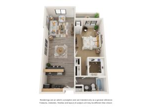Floor Plan 1 | Alexandria VA Apartments | Arrive Alexandria