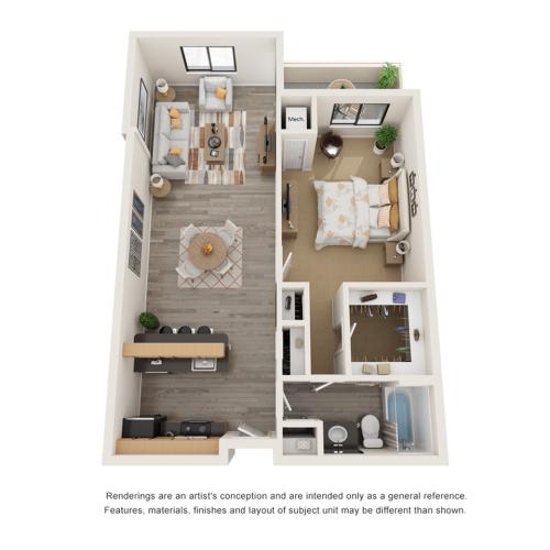 Floor Plan 1 | Alexandria VA Apartments | Arrive Alexandria