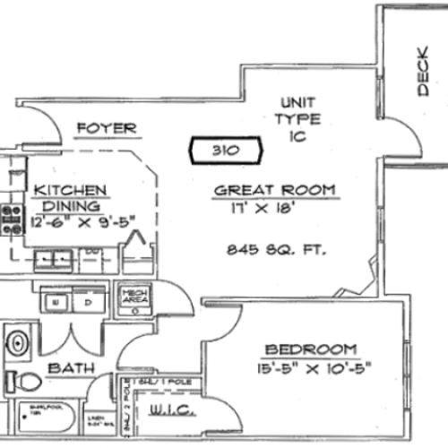 One Bedroom, One Bathroom | Liberty Square | Apartments in Sun Prairie, WI
