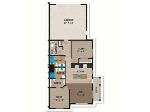 Floor Plan D4 | Bergamont Townhomes | Apartments in Oregon, WI