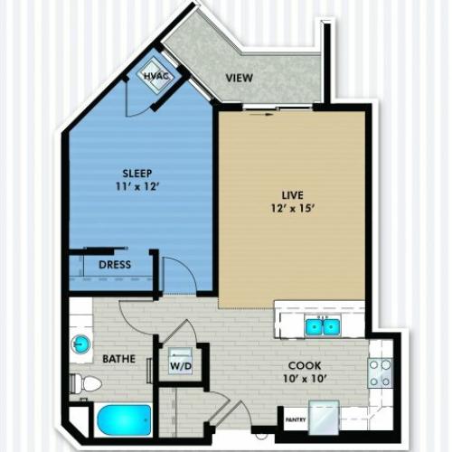 Floor Plan B2 | The Woodlands Apartments | Apartments in Menomonee Falls, WI