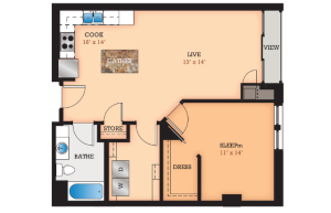 Floor Plan Q | Domain | Apartments in Madison, WI