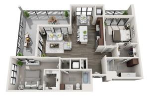 Floor Plan D3M | Synergy at the Mayfair Collection | Apartments in Wauwatosa, WI