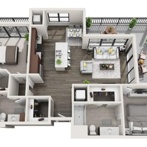 Floor Plan D5 | Synergy at the Mayfair Collection | Apartments in Wauwatosa, WI