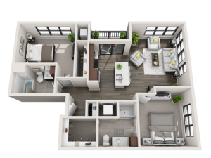 Floor Plan D1 | Synergy at the Mayfair Collection | Apartments in Wauwatosa, WI