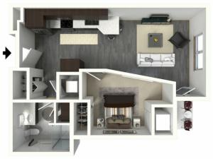Floor Plan A4.1 | Synergy at the Mayfair Collection | Apartments in Wauwatosa, WI