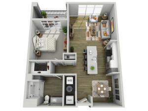 Floor Plan 1H | State Street Station | Apartments in Wauwatosa, WI