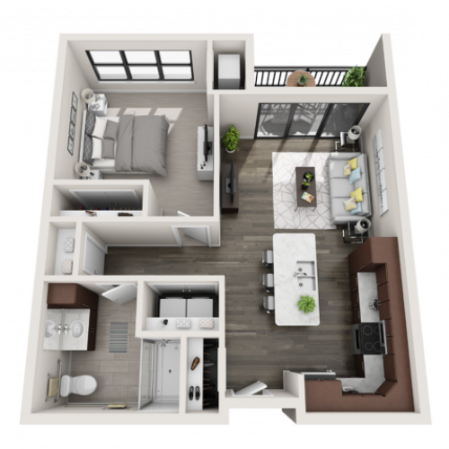 Floor Plan B3.2A | Synergy at the Mayfair Collection | Apartments in Wauwatosa, WI
