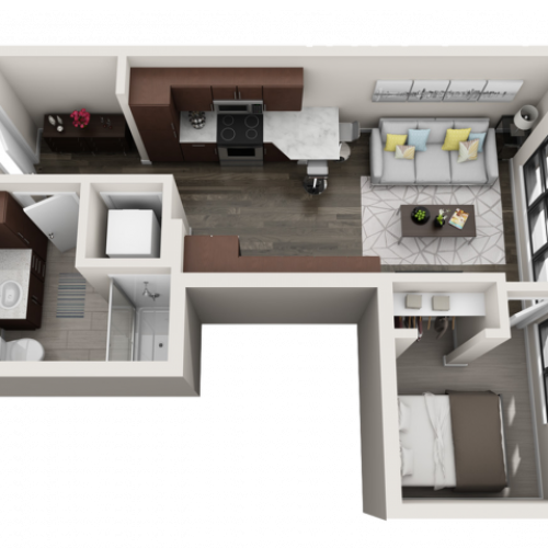 Floor Plan A3 | Synergy at the Mayfair Collection | Apartments in Wauwatosa, WI
