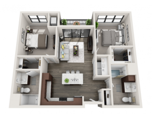 Floor Plan D2A | Synergy at the Mayfair Collection | Apartments in Wauwatosa, WI