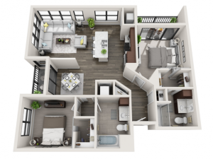 Floor Plan D4 | Synergy at the Mayfair Collection | Apartments in Wauwatosa, WI