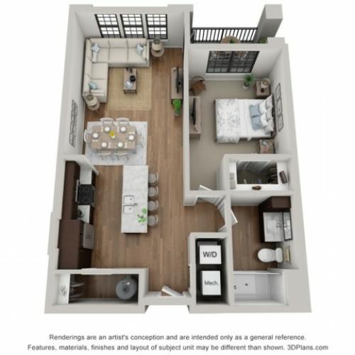 Floor Plan 1A | Arrabelle Apartments | Apartments in Cedarburg, WI