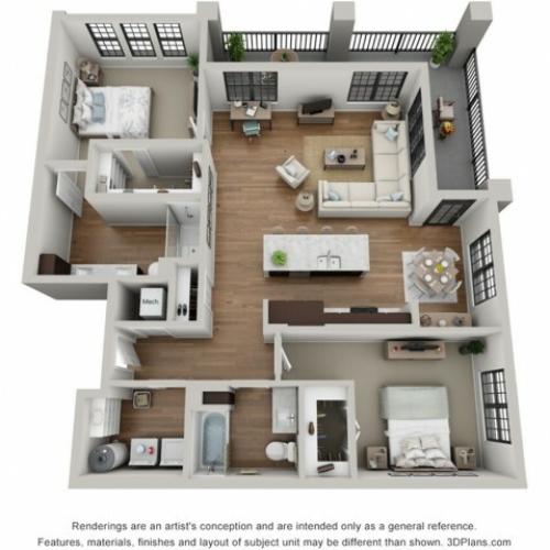 Floor Plan 2F | Arrabelle Apartments | Apartments in Cedarburg, WI