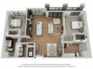 Floor Plan 2H | Arrabelle Apartments | Apartments in Cedarburg, WI