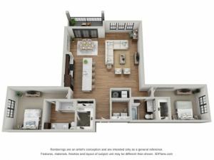 Floor Plan 2I | Arrabelle Apartments | Apartments in Cedarburg, WI