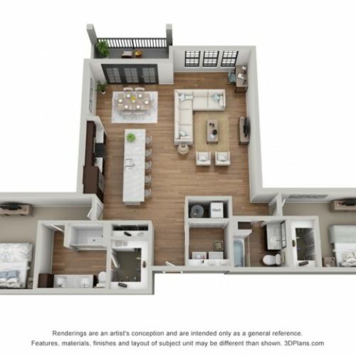 Floor Plan 2I | Arrabelle Apartments | Apartments in Cedarburg, WI