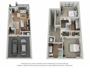 Floor Plan 2T | Arrabelle Apartments | Apartments in Cedarburg, WI